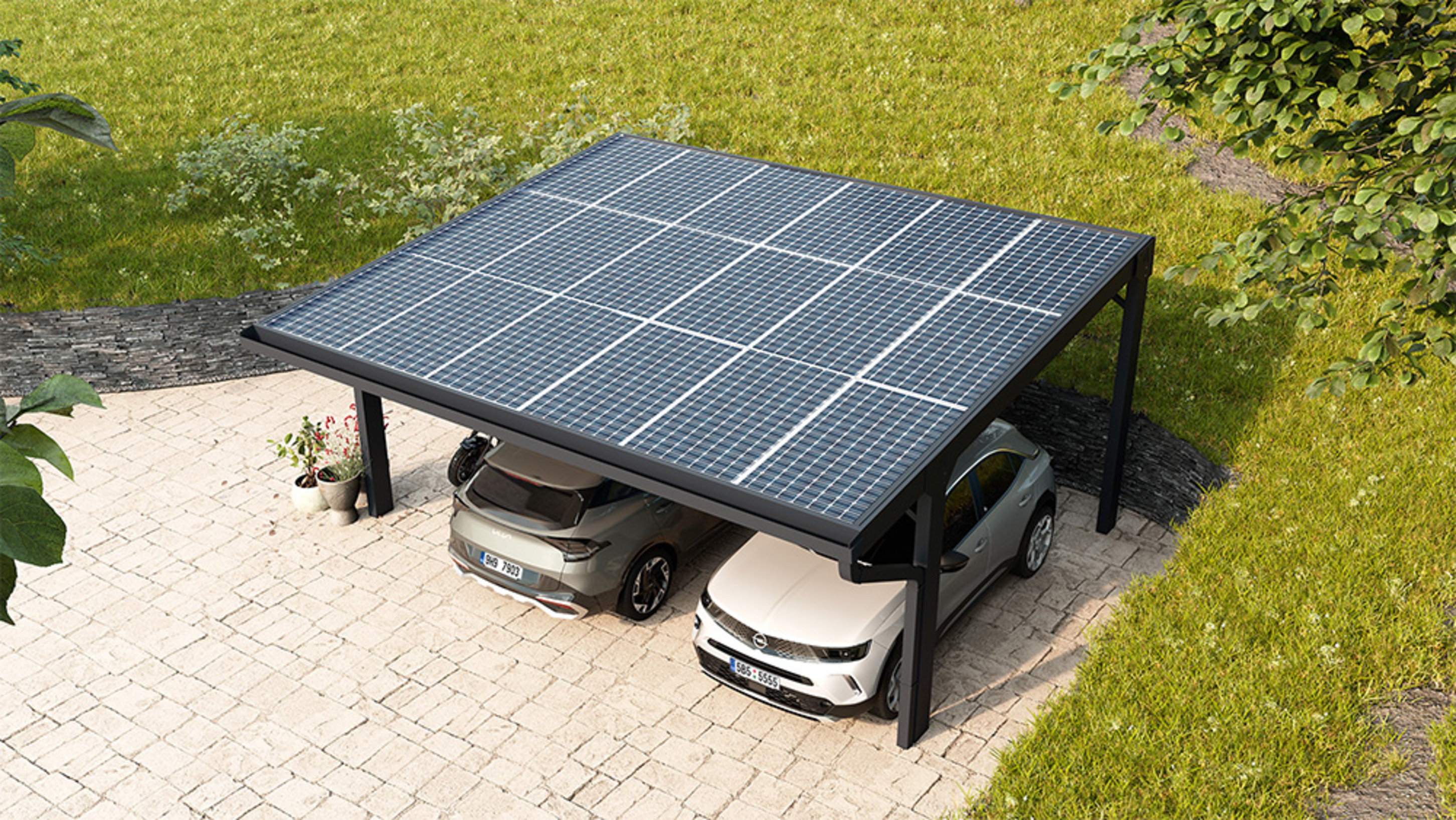 Solarcarports bei MN Solartechnik GmbH in Dornburg-Camburg